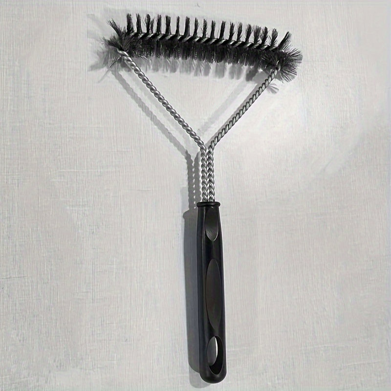 Escova de aço inoxidável para limpeza de grelha de churrasco. Presente perfeito!