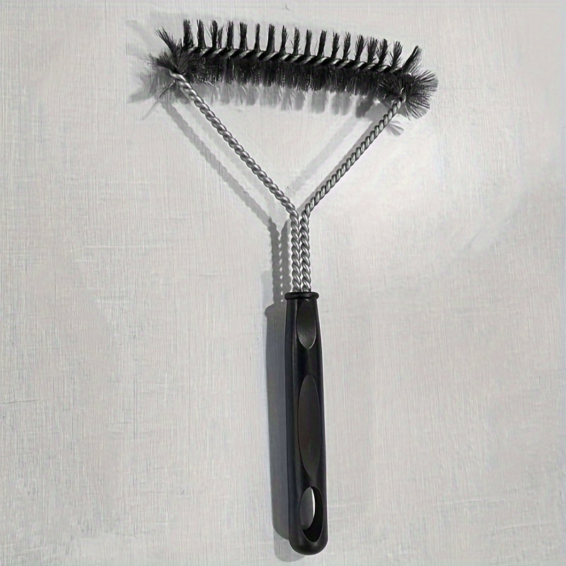 Escova de aço inoxidável para limpeza de grelha de churrasco. Presente perfeito!