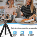 1 Microfone de Lapela sem fio, com captação 360º de longo alcance compatível com Android Usb Tipo C