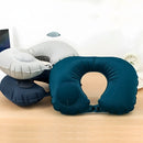 Travesseiro Almofada de Pescoço Inflável e Portátil - VERDE