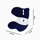 Almofada de Apoio Lombar Cadeira Correção de Coluna GG - AZU