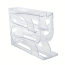 Organizador e porta-ovos deslizante. Suporte inovador com economia de espaço para geladeira e bancada.