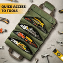 Bolsa organizadora de ferramentas pesadas, super resistente e à prova d’ água. Equipamento de segurança industrial durável, portátil e elegante com vários compartimentos.