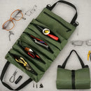 Bolsa organizadora de ferramentas pesadas, super resistente e à prova d’ água. Equipamento de segurança industrial durável, portátil e elegante com vários compartimentos.