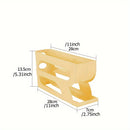 Organizador e porta-ovos deslizante. Suporte inovador com economia de espaço para geladeira e bancada.