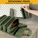 Bolsa organizadora de ferramentas pesadas, super resistente e à prova d’ água. Equipamento de segurança industrial durável, portátil e elegante com vários compartimentos.