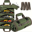 Bolsa organizadora de ferramentas pesadas, super resistente e à prova d’ água. Equipamento de segurança industrial durável, portátil e elegante com vários compartimentos.