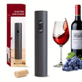 Conjunto de abridor de garrafas de vinho elétrico, saca-rolhas automático e dispositivo a vácuo para preservação.