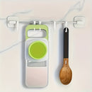 Fatiador e ralador multifuncionais em aço inoxidável, lâminas intercambiáveis, kit com 7 ferramentas manuais de cozinha para legumes.