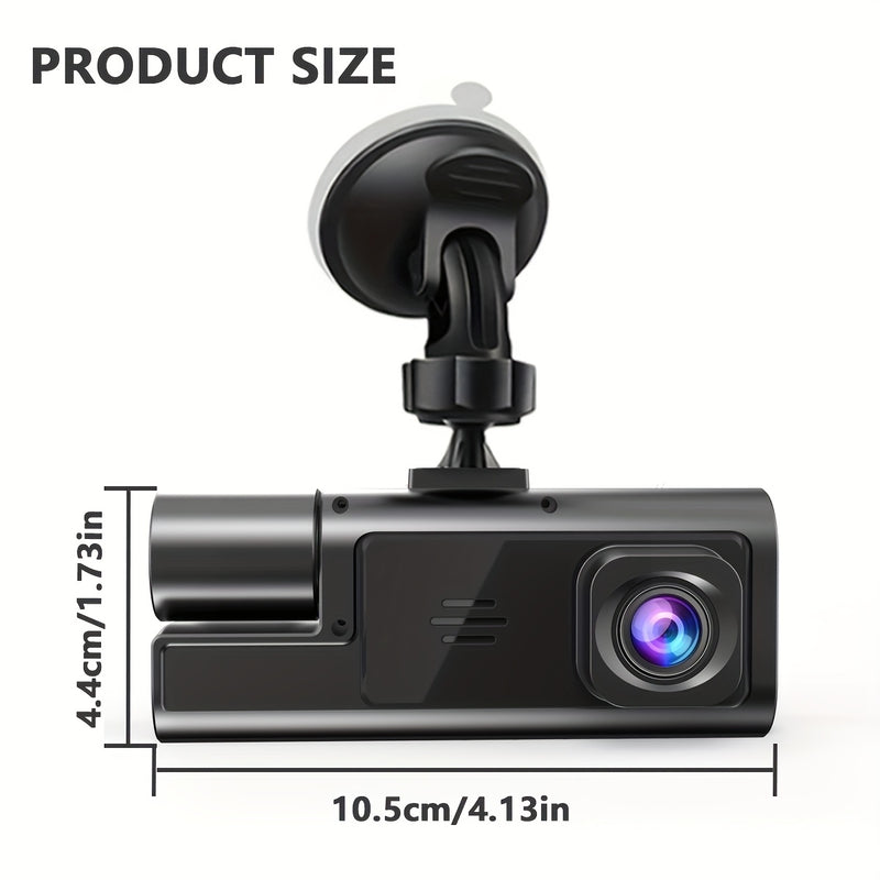 Câmera Automotiva Dupla Noturna ZKCAMSP. Câmera externa Full HD e interna HD, sensor de movimento, visão noturna de até 170º e gravação contínua.