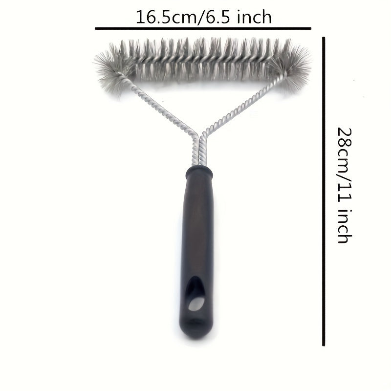 Escova de aço inoxidável para limpeza de grelha de churrasco. Presente perfeito!