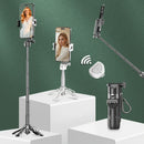 Mini bastão de selfie portátil multifuncional sem fio para viagens, vlogs, EAD, e muito mais
